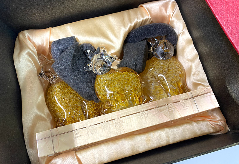 春池玻璃 三陽開泰 精裝盒